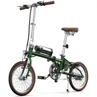 StarTech.com Vélo électrique pliable - OT02 - Moteur sans balais de 250 W - Batterie 36 V 5,2 Ah - Autonomie de 10 à 30 km - Vitesse maximale de 25 km/h - Roues de 40,6 cm - Vert
