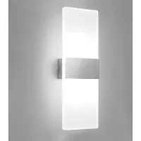 Karpal Applique murale LED 12W Blanc froid Eclairage mural Acrylique Applique murale intérieure, Lampe moderne pour salon Couloir Escalier Couloir