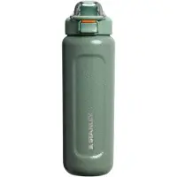 Stanley The Legendary Wellspring Bottle 24oz, Hammertone Green 10-13111-0113 bouteille thermos avec bouchon à rabat, 700 ml