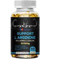 Menxi L-Arginine Support 3000mg (60 capsules) Complément alimentaire, énergie, force, endurance, puissance, muscle, libido, santé masculine