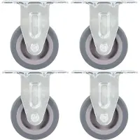 Syfax 12 pcs Roulettes fixes 50 mm