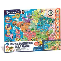Clementoni - Puzzle magnétique de France