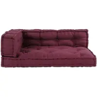 vidaXL Coussins pour canapé en palettes , lot de 3, marron, 120 x 80 x 38 cm, tissu