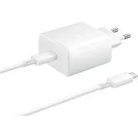 Samsung Chargeur EP-TA845 USB-C 45 W avec câble USB-C blanc (en vrac)