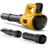 No Brand MEVRONISSHOP-Souffleur électrique sans Fil Compatible avec Batterie Dewalt 20 V 300 km/h Vitesse de l'air Ventilateur sans Fil 6 Niveaux de Vitesse Souffleur à Feuilles, Portable pour Cour Pelouse Ja