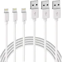 KALANKA -Lot de 3 Câble de Chargeur iPhone 2M, MFi Certifié Câble, Fil Lightning Charge Rapide pour iPhone 11 12 13 14 Pro 13 Mini XS Max XR X 8 7 6s 6 Plus 5 Se iPad Chargeur, Cordon iPhone Blanc