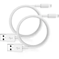 KALANKA -Câble iPhone 2M Lot de 2 [Certifié MFi],Câble de Chargeur Lightning pour 2M Long Câble Lightning USB Cable iPhone Charge Rapide Cordon iPhone Fil iPhone Cable for Apple iPhone 14/13/12/11/X/X