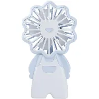 Generique Mini ventilateur Portable Rechargeable, pour voyage, extérieur, maison, bureau, de poche, silencieux, avec lumière LED