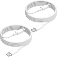 No Brand MEVRONISSHOP-Câble USB C à Lightning (2m) 2 Paquets, MFi Certifié Câble de Chargeur Compatible avec iPhone 14/14 Plus/14 Pro/14 Pro Max/13/12/11/SE/X/8/iPad, Cable de Charge Rapide et de Transmission