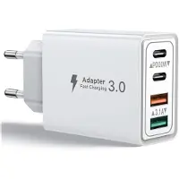No Brand MEVRONISSHOP-Chargeur USB C, 40W Prise USB C Chargeur USB PD+QC,Chargeur Rapide pour iPhone 16 Pro/15/14/12/11/Pro Max/X/XS/XR/8/7/6S/iPad, Samsung Galaxy
