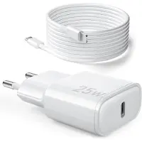 KALANKA -25W Chargeur Rapide pour iPhone, PD 3.0 Prise USB C avec 1M Cable Lightning for iPhone 14/14Pro/13/13 Mini/13 Pro/13Pro Max/12/12Pro/12 Pro Max/11/11 Pro/11 Pro Max/iPad 5/6/7/8/9/Mini 2/3/4/
