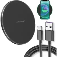 KALANKA -Chargeur sans Fil à Induction 35W Qi Ultra Rapide Compatible avec i-Phone 16/15/14/13/12 Pro/Max/Plus, Galaxy S25/S24/S23/S22/Note/Z Flip, Goog-Le Pix-el 9/8/7, L-G, Xiaomi ¿ Sécurisée et Eff