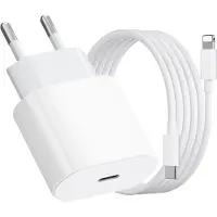 KALANKA -Chargeur pour iPhone 20 W avec Câble pour iPhone 1M, Chargeur Rapide pour iPhone 14/14 Plus/ 14 Pro/ 14 Pro Max/ 13/12/ 11/ X/ 8/7