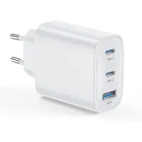 KALANKA -Chargeur USB C 40 W 3 Ports Prise USB C Type C Charge Rapide Chargeur Multiple Rapide pour iPhone 17 16 15 14 13 12 11 Pro Max XR XS 8 7, iPad, Samsung, Tablette