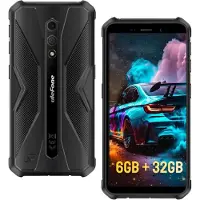 No Brand MEVRONISSHOP-Armor X12 Telephone Portable Incassable, 6Go + 32Go Android 13 Smartphone Débloqué, 13MP + 8MP Caméra Téléphone Étanche, 4860mAh Batterie, Écran 5,45''HD+, 4G Dual SIM/NFC/GPS/IP69K-Noir