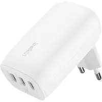No Brand MEVRONISSHOP-BoostCharge Chargeur Secteur 3 Ports USB-C avec PPS de 67 W (pour appareils USB-C PD 3.1 comme l¿iPhone 16 (Tous modèles), MacBook Pro, AirPods, Galaxy, etc., Blanc)