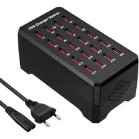 No Brand MEVRONISSHOP-Chargeur USB Multiple, 20 Ports USB A Multi-Fonctions, 100W Multi Chargeur,Compatible avec iPhone12/13/14/15/16/Samsung Galaxy S22/S23/S24/S25/Google Pixel/Tablets