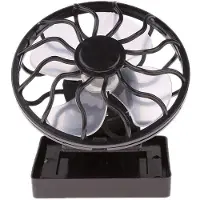 Generique Ventilateur solaire pratique, panneau d'énergie solaire, pour l'extérieur, chapeau, casquette, refroidisseur, voyage en plein Air, randonnée, pêche