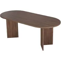 Hannah Home Table à manger en bois "Sabella" 200 x 90 x 75 cm - Noyer