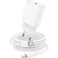KALANKA -Chargeur iPhone 17 16 15 avec Cable de Charge, Chargeur Rapide USB C Original 20W avec câble USB C AUT C 2M Compatible avec Apple iPhone 17 Air/16e/15 /Pro Max/Plus, iPad Pro 12.9, 11 10/Mini