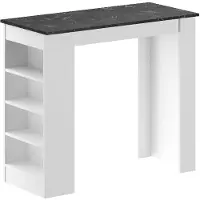 Hannah Home Table de bar en bois "Swallow" 117 x 54 x 102 cm - Bendir