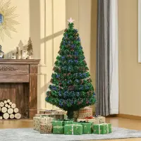 SUGIFT Sapin de Noël artificiel de 150 cm avec guirlande LED en fibre de verre, branches en PVC, vert | 75 x 75 x 150 cm | 180 branches | 3,35 kg | Pied en métal