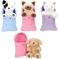 TOPModel Dogs Or Cats In Sleeping Bag (0413146) Teddy Multicolore Enfants