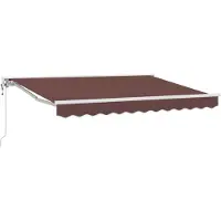 vidaXL Store électrique rétractable marron 3,5 x 2,5 m