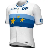 ALÉ Pr-s 1000 Uec Champion D´europe Short Sleeve Jersey Blanc L Homme
