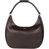 Roeckl sports ROECKL Cuir sac à épaule Solea Shoulderbag Coffee marron foncé