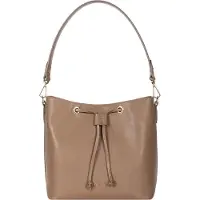 Roeckl sports ROECKL Cuir sac à épaule sac à épaule bandoulière Pitti Saffiano Shoulderbag Taupe brun