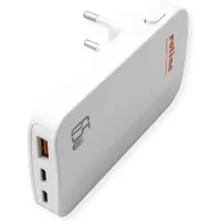 Roline USB Charger, schlank (65 W, 3 ports), Chargeur USB, Blanc