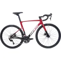 RINOS Vélo de route en carbone Odin 3.0, groupe Shimano 105, rouge et noir, taille M