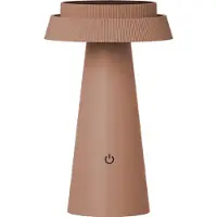 Luxus Europe - Lampe de table Solar Mambo, couleur marron moka - Lampe de table d'extérieur LED solaire sans fil – Fonctionne à l'énergie solaire et rechargeable via USB-C