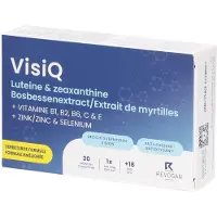 No Brand VisiQ | Lutéine & Zéaxanthine | Contre les yeux fatigués & la lumière bleue 30 pc(s) Comprimé(S)