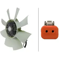 Hella Ventilateur de refroidissement moteur 24 V 2 pôles IAM-Expertise adapté entre autres à SCANIA P I
