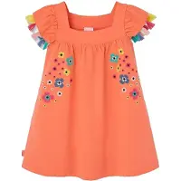 Boboli 313164 Sleeveless Dress Orange 3 Years Fille