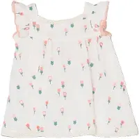 Boboli 703077 Sleeveless Dress Blanc 24 Months Fille