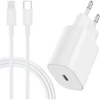 No Brand MEVRONISSHOP-20W Chargeur iPhone USB C Rapide, certifié Apple MFi Chargeur Apple Cable Rapide avec 2m Câble USB C pour iPhone 14 Pro Max/14/13 Mini/13 Plus/13 Pro Max/12 Mini/12/11/SE/XR/XS Max/iPad