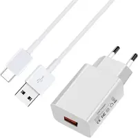 KALANKA -Chargeur Rapide avec Câble USB C pour Samsung Galaxy S21 S22 S20 S10 S9 S8 FE A52 A52S A53 A33 Huawei P50 P40 Pro P30 Pro P20 Câble de Charge Rapide 18W USB Chargeur