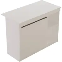 Hannah Home Table de cuisine en bois "Orlando" - 120 x 60 x 88 cm - Blanc