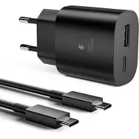 No Brand MEVRONISSHOP-Chargeur USB C, Chargeur Charge Rapide 25W USBC Adaptateur Secteur Type C PD+QC Double Mural Prise Bloc pour Galaxy S25,S24 Ultra,S23+,S23 Ultra,S22,S21,Note20 USB C Adapteur Charger