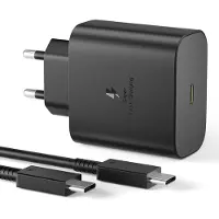 KALANKA -Chargeur USB C 45W Super Charge Rapide pour Samsung Galaxy S25/S24+/S24 Ultra/S23+/S23 Ultra/S22/S21/Note20, Prise Secteur USB C Adapteur Chargeur Rapide de Rechange d'origine + 1.5M Type-C
