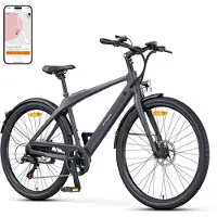 KUKIRIN N1 Air - Vélo Électrique - Moteur 250w - Batterie 36v 10ah - Autonomie 100km - Max25km/H - Roues 27" - Gris - Frein À Disque