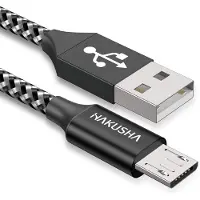 KALANKA -Câble Micro USB, [3M] 3A Charge Rapide Câble Android Durable Câble de Chargeur de Téléphone Mobile en Nylon pour Samsung S7/S6/S5/J5/J7, Huawei, Nokia, Nexus, Sony, Tablette, PS4, Kindle¿