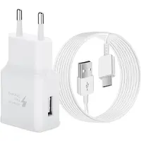No Brand MEVRONISSHOP-Chargeur Type C Charge Rapide pour Samsung Galaxy S21/S20/S20+/S10/S10+/S10e/S9/S9+/S8/S8 Plus/A12/A13/A15/A26/A25/A32/A51/Note 9/8, Chargeur Telephone Tablette Adaptateur avec 1.5m USB