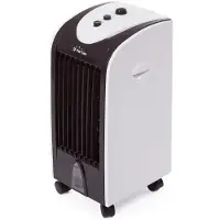 Purline rafraichisseur d'air de 4L compact avec oscillation automatique et humidificateur 75W noir blanc