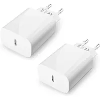 KALANKA -Chargeur USB C (2-Pack), prise chargeur rapide pour iPhone 16/16 Pro/16 Pro Max/16 Plus/15 Pro/15 Pro Max/15 Plus/15/14/13/12/11 SE/8/XS/XR/SE, iPad, adaptateur secteur USB-C de 20 W