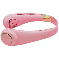 Generique Mini ventilateur de cou sans lame, ventilateur de sport silencieux, Portable et Rechargeable de 4000mAh, pour la maison et l'extérieur, 21