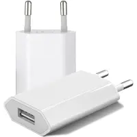 KALANKA -Chargeur USB 5V/1A Prise USB Adaptateur Embout Bloc Chargeur Secteur Universel compatibilité avec iphone IPad IPod Samsung Android Xiaomi Huawei pour Phone Pad Smartwatch Tablett